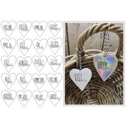 Stickserie ITH - Herz Anhänger Herzenswünsche